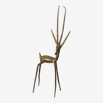 Gazelle antilope en laiton