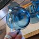 8 lagoon blue cups – 1970s, retro shine