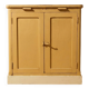 Antique butter yellow kitchen sideboard, late 19th - early 20th century.