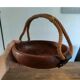 Adrien Audoux and Frida Minet rare basket in solid oak and cordage.