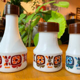 Set of 70s "mobil" pots