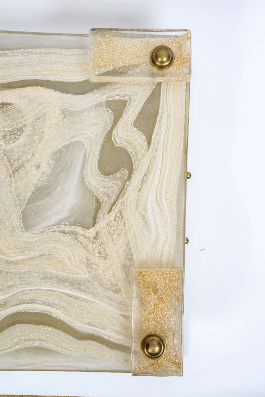 Pair of walll light  in Murano glass