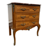 Marquetry commode in transitional style