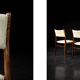 Chaises en teck et tissu beige danois modernes du milieu du siècle, ensemble de 4