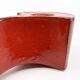3 red ceramic candlesticks • Cari Zalloni • Steuler • 1970