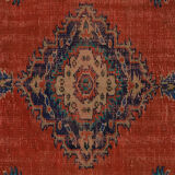 Anatolian handmade vintage rug 230 cm x 150 cm