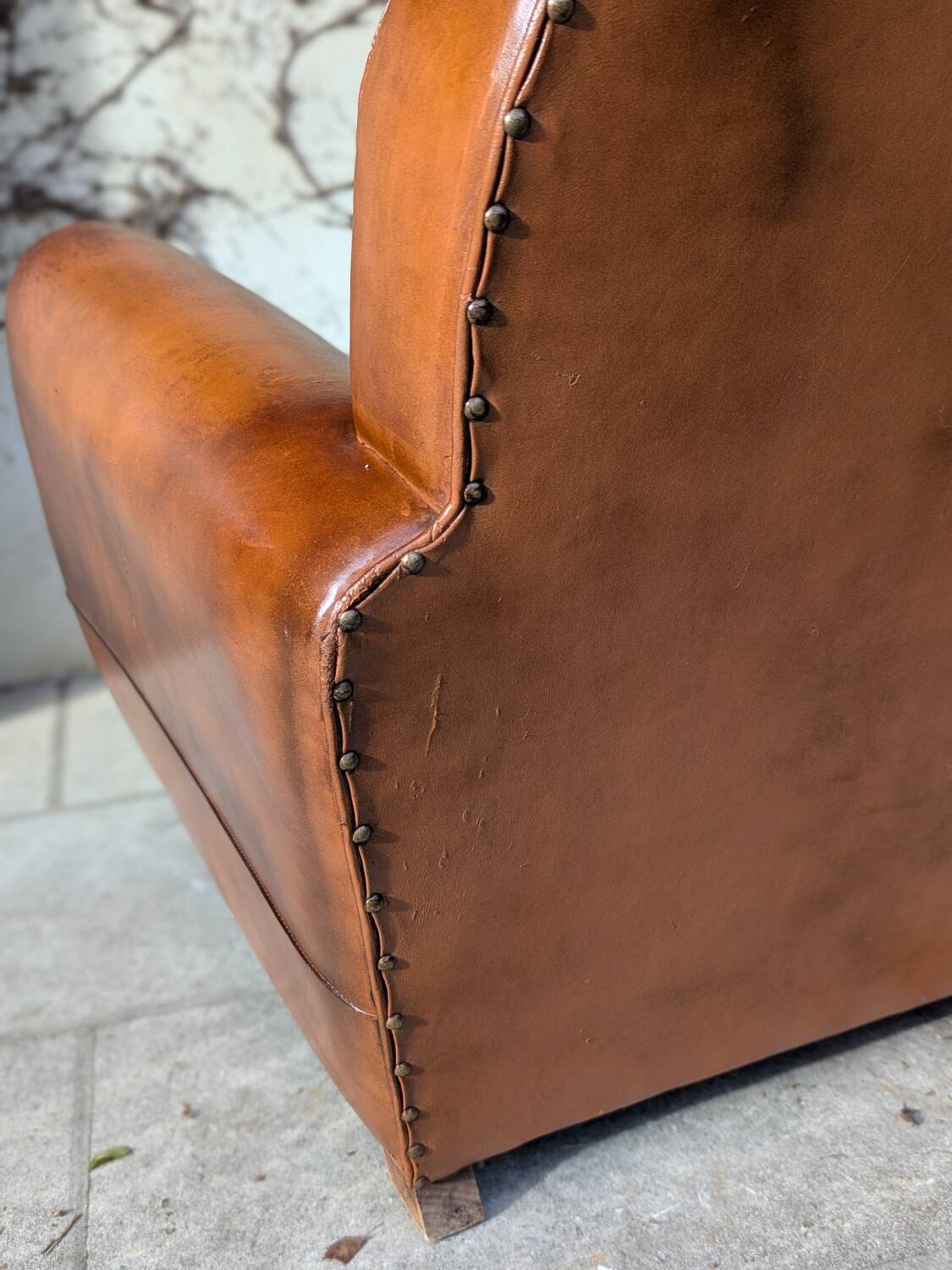 Fauteuil club en cuir