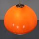 Space Age Orange & White Ceiling Lamp, Italy, 1970s