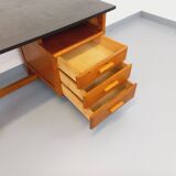 Vintage oak desk from the 1960s.