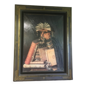 Le Bibliothécaire, sur - toile