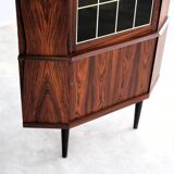 Vitrine vintage | Meuble d'angle | Années 1960 | Danois