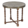 1920's Side-Table with Oak Frame and Brass top