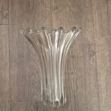 Vase tulipe en cristal vintage années 60 – très lourd, avec légère trace