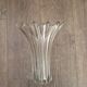 Vintage 60s crystal tulip vase - very heavy, with slight marks
