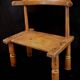 Ancienne et authentique chaise baoulé baule akan - côte d'ivoire