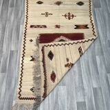 Handwoven Moroccan Rug, Tribal Rug, Taznakht Tribe Kilim Rug