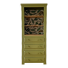 Vintage green wooden storage cabinet