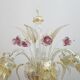 Ca'Rezzonico Blown Murano Glass 6 Arms Floor Lamp, Italy, 1950s