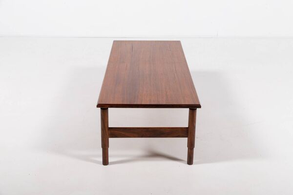 Table basse en placage de palissandre par Saporiti, Italie années 1960