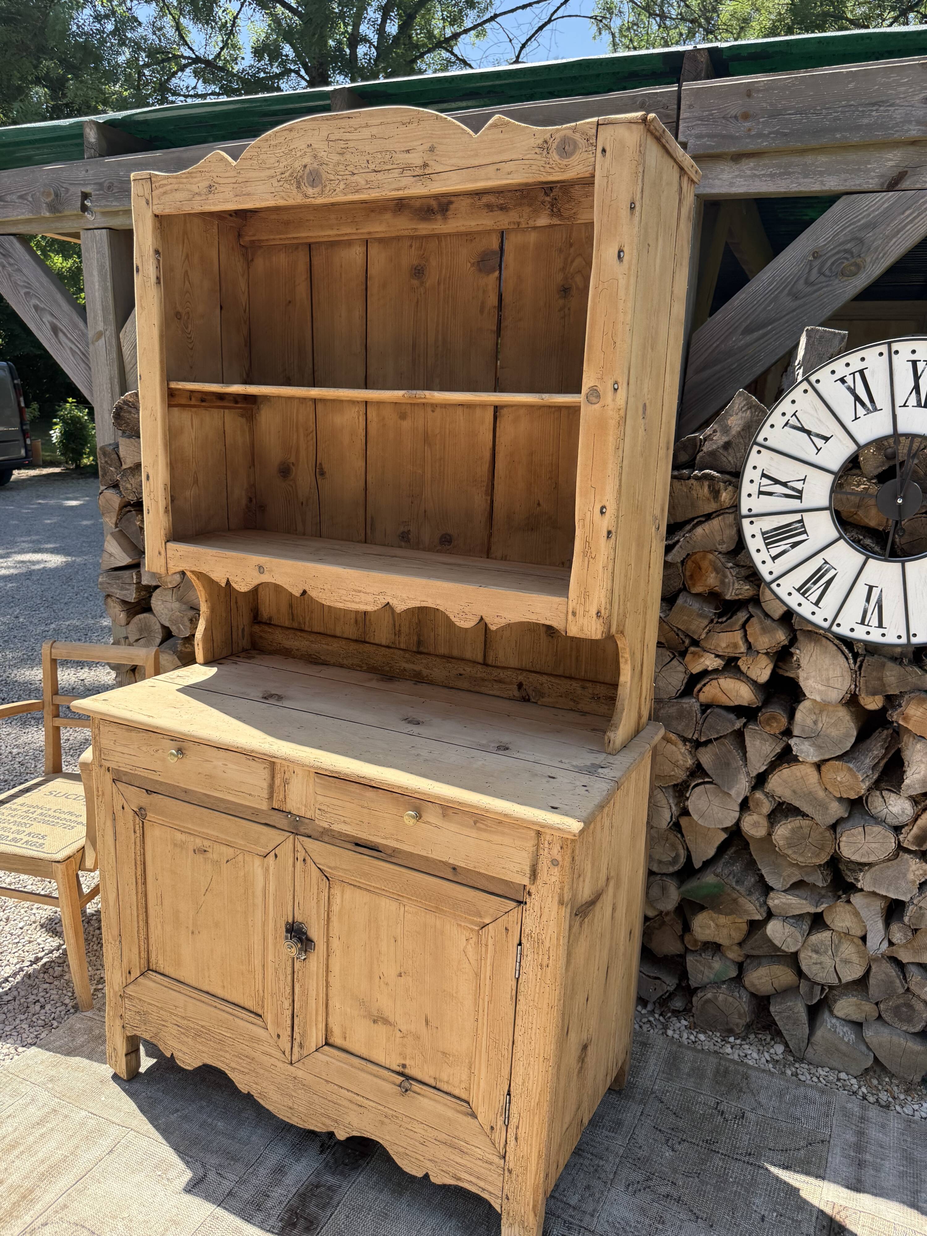 Solid wood sideboard / Two-body buffet