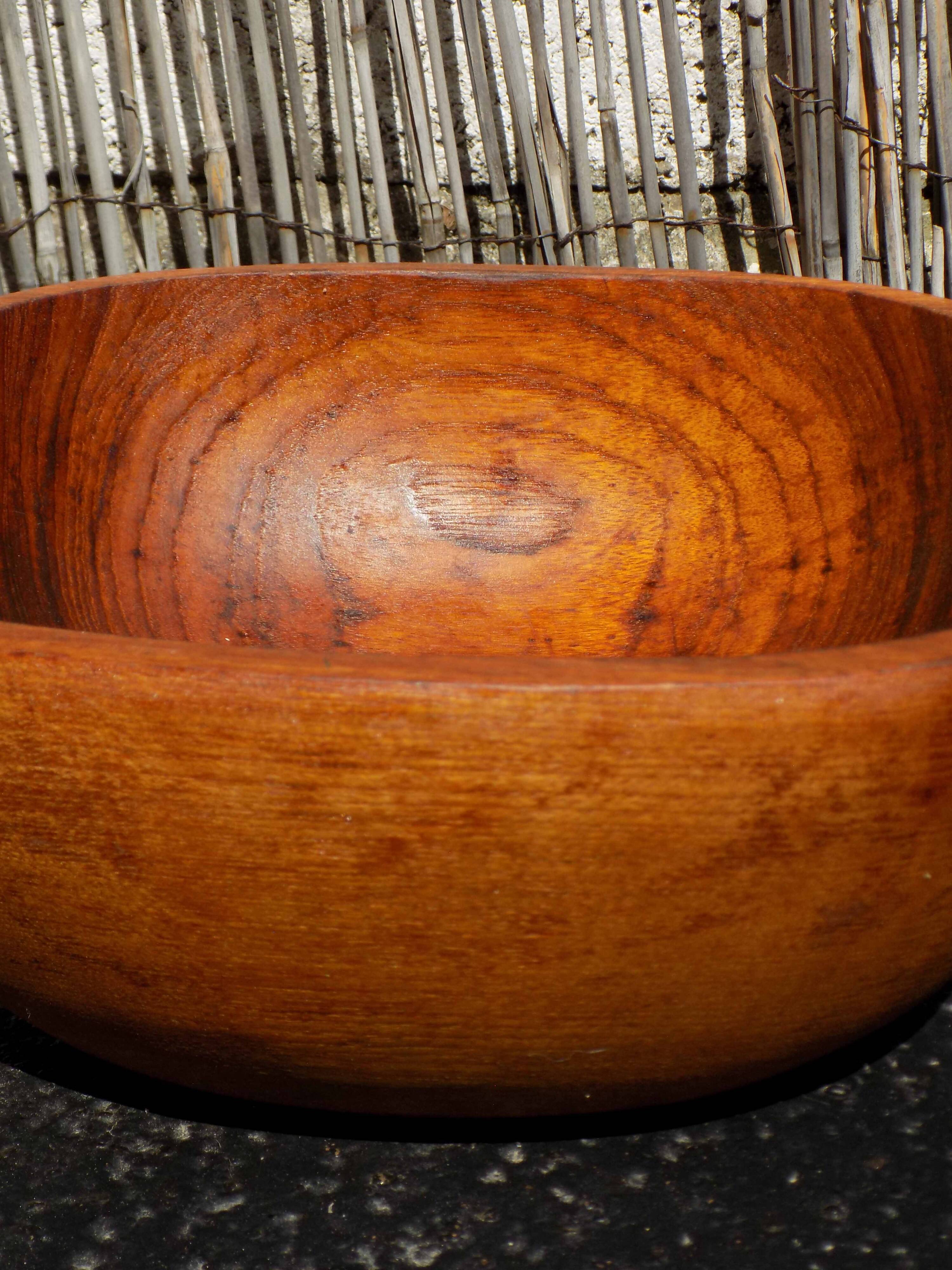 Wooden salad bowl