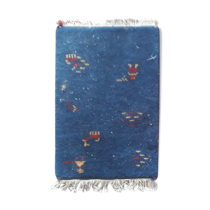 tapis berbère fait main 100% laine 35x72cm