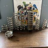 3 s22 candlesticks and 1 nagel modular base vintage 1970