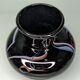 Vase Verrerie de Maure - Vieil black and scrolls