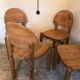 Set of 4 solid pine chairs by Rainer Daumiller, Germany 1960