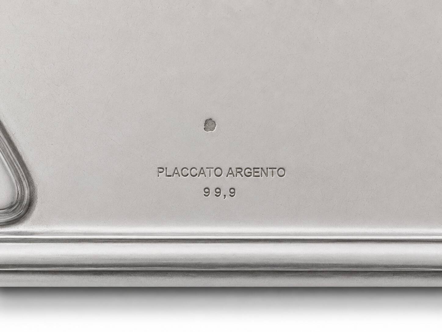Set of 6 silver-plated placemats from the 1980s.