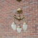 Mid-20th century brass chandelier, Western Europe