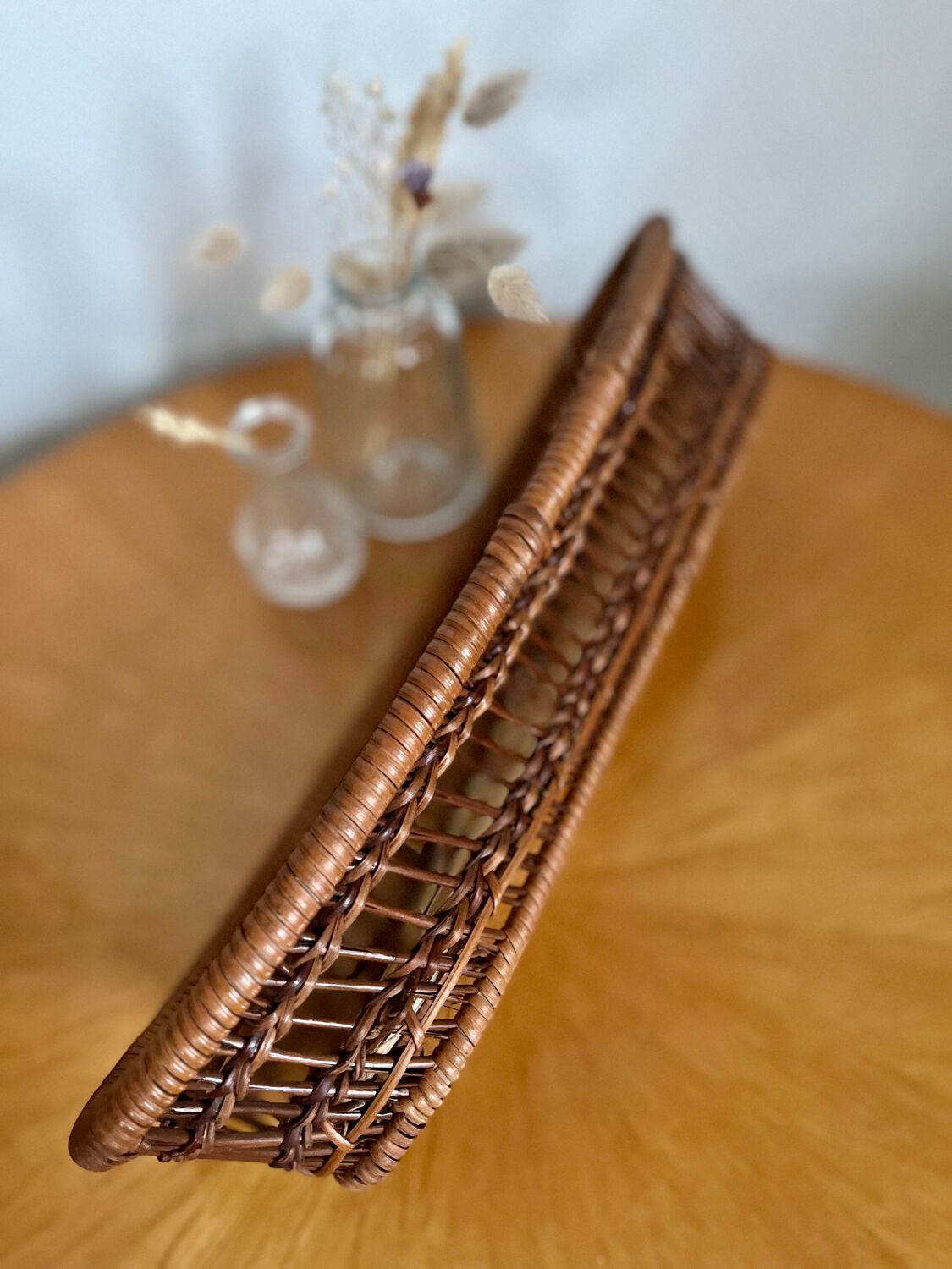 Vintage wicker basket