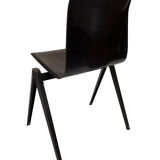 Pagholz Galvanitas S22 stackable school chair dark brown