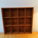 12-locker box presentation frame, teak, 1960