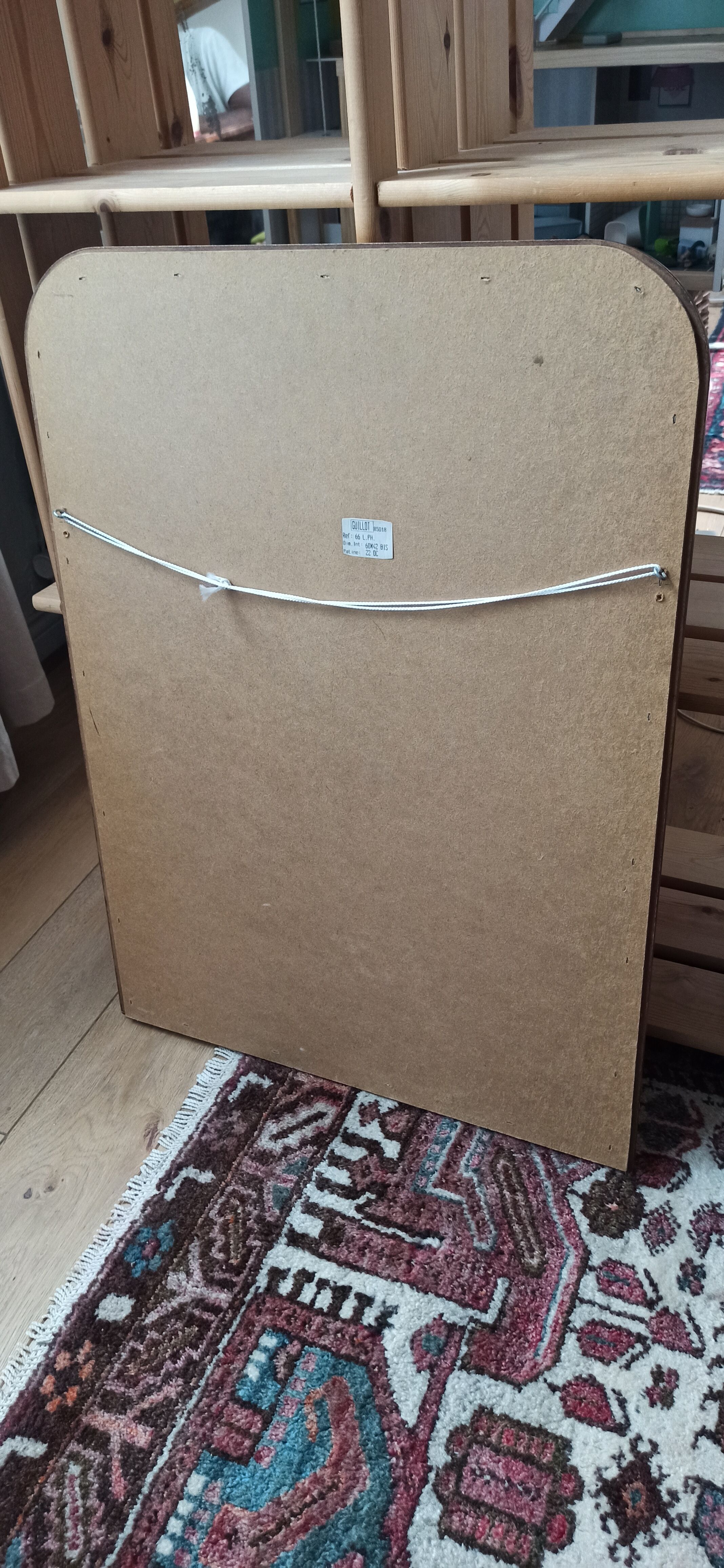 Decorative antique mirror marble effect 52x70cm