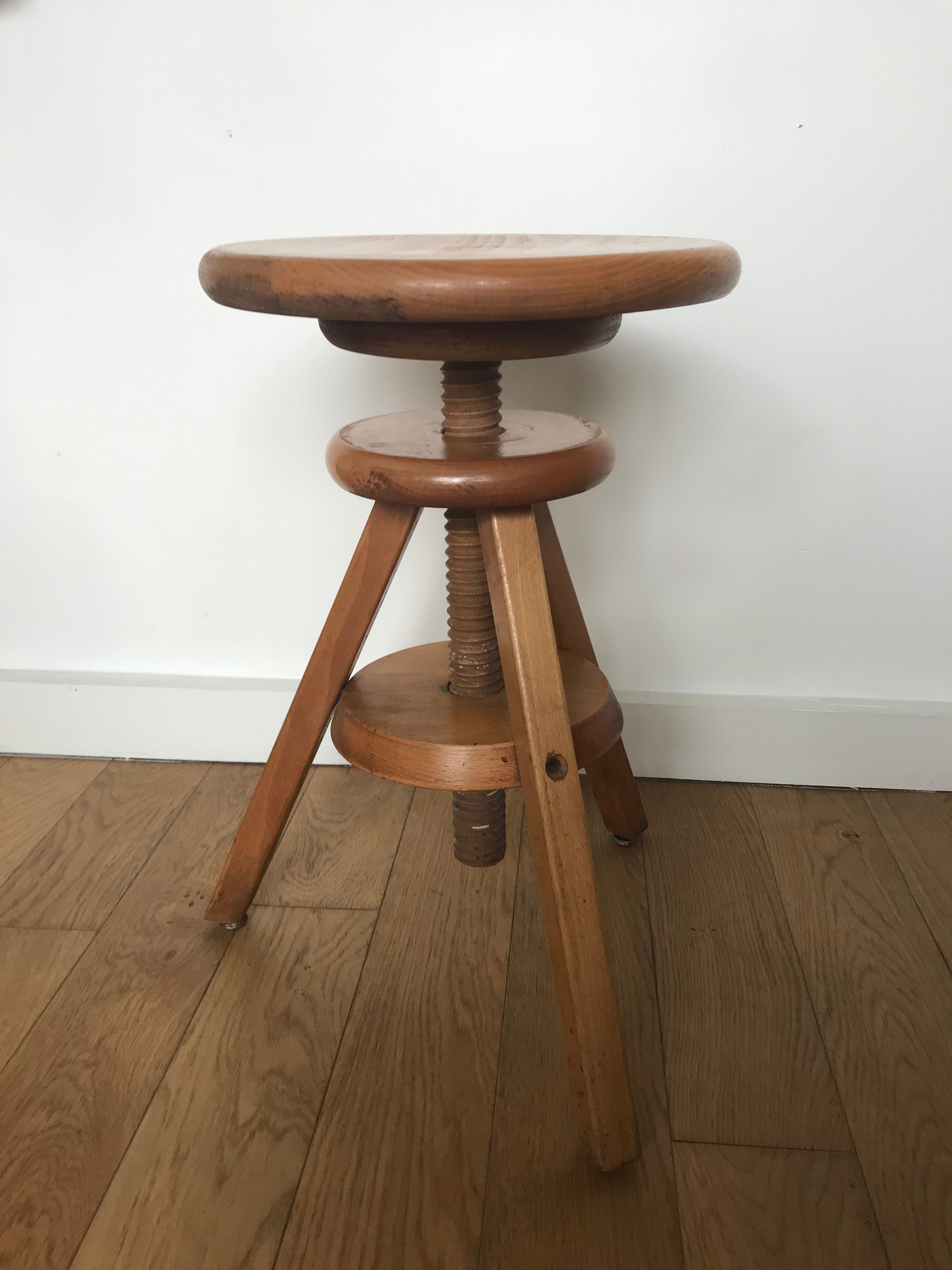 Architect wooden stool