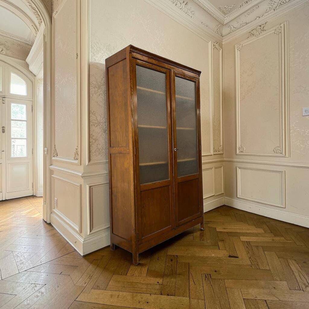 Vitrine vintage XL en bois