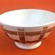 Antique ceramic bowl on a pedestal, faceted model