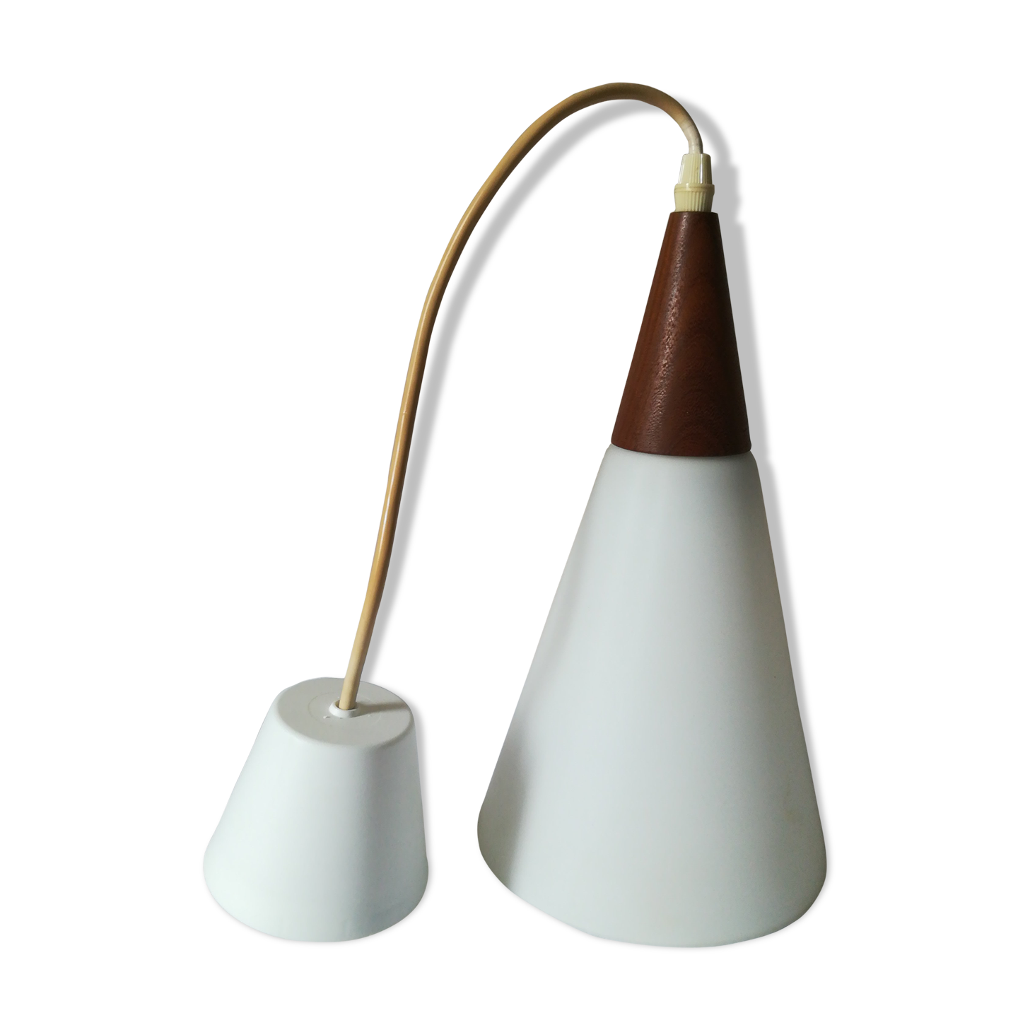Scandinavian conical hanging lamp
