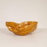 Large Organic Bowl in Curly Birch, Swedish Folk Art, 1962