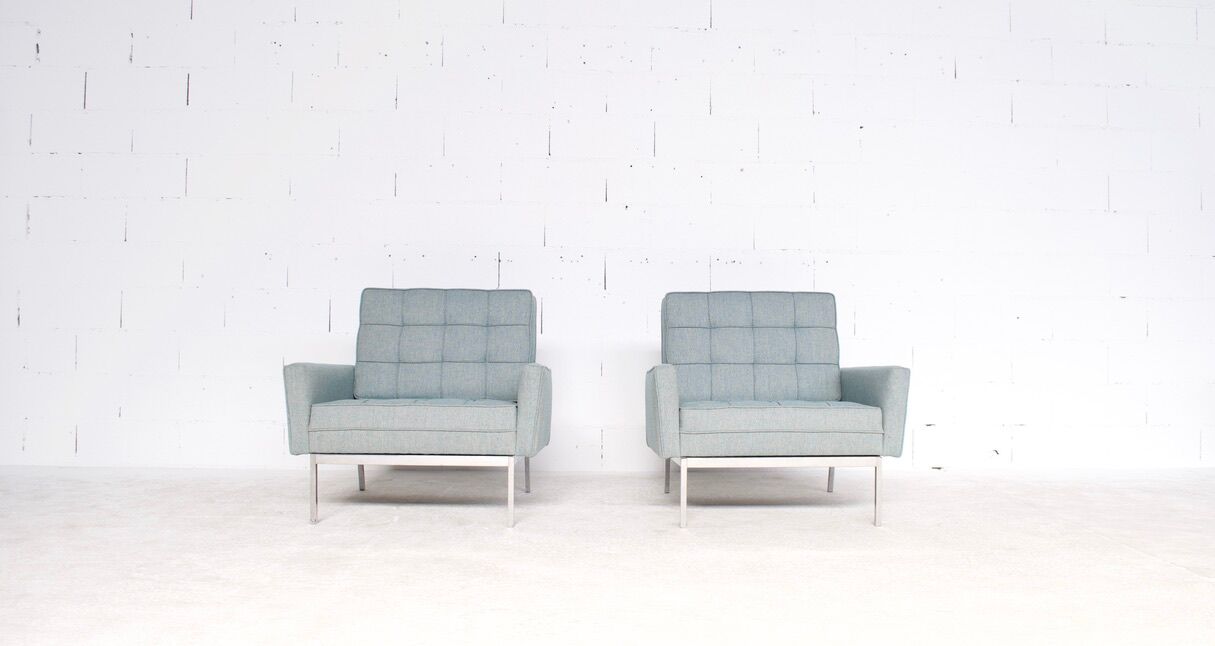 Pair of armchairs, model 67 A, by Florence Knoll, 1966, Knoll International publisher