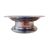 Silver metal butter dish