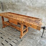 Old workbench Ott beech kitchen island or side table