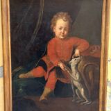 Oil painting on canvas, portrait of a young nobleman, 18th century