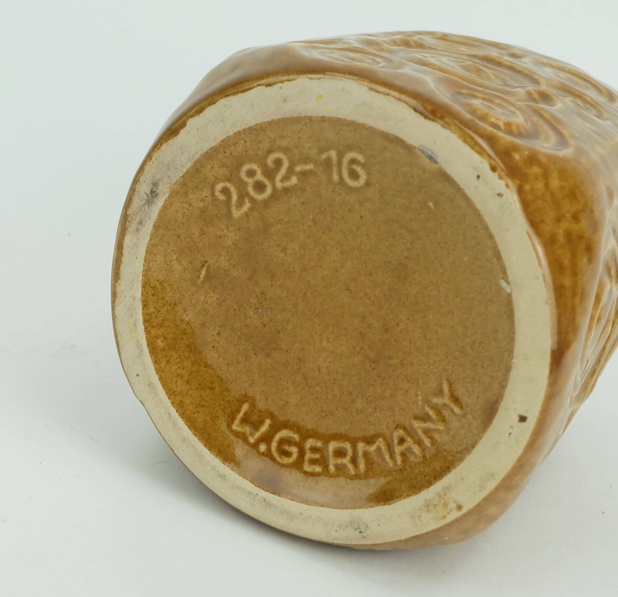 scheurich mid century VASE 1960s decor jura ochre glaze model 282-16