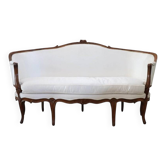 Antique sofa in walnut, Italy late 19th century