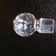 Old crystal bottle decor size with faceted cabochon early xxth