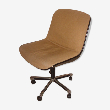 Fauteuil de bureau des années 60 sur roulettes monte et baisse