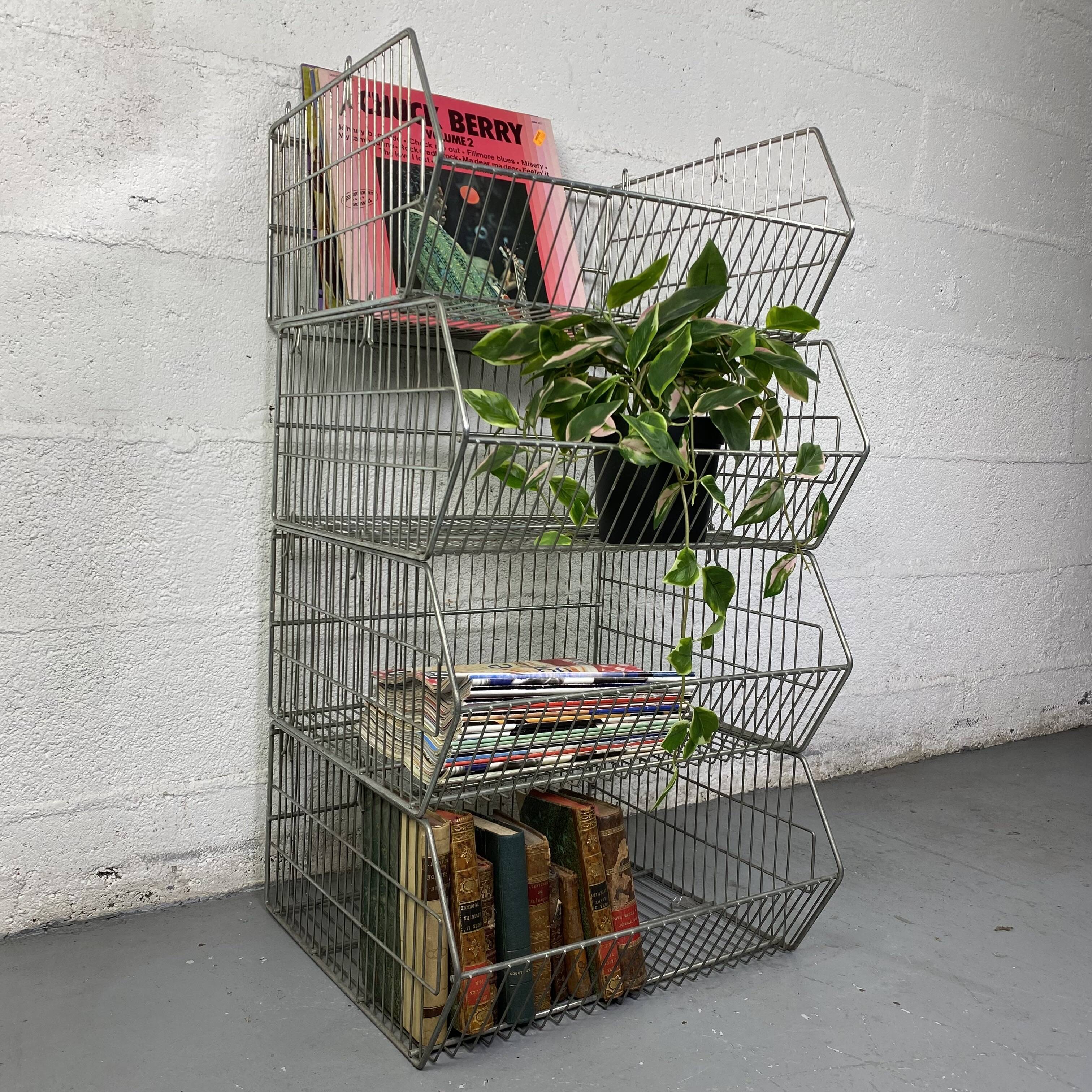 Modular industrial wire shelves