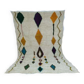Handmade wool Berber rug 300 X 190 CM